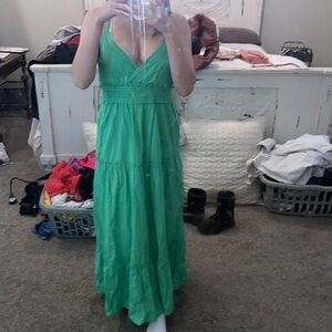 BRIGHT GREEN DRESS